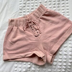 Flirtitude Pastel Pink Lounge Shorts • Size XS